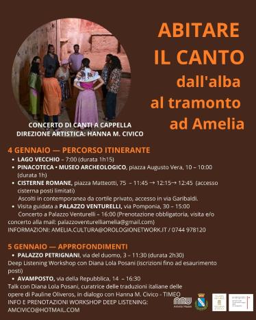 Poster of Abitare il canto 2026 in Amelia